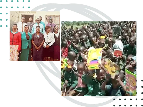 Teachers and Children at Makonde Primary School